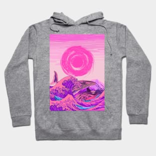 great wave off kanagawa whale orca Hoodie